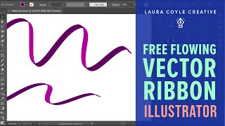 Illustrator Tutorial: Draw a free flowing vector ribbon