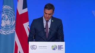 Pedro Sánchez, discurso ante la COP26