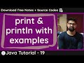 print and println in java with examples