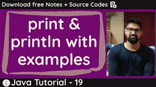 print and println in java with examples