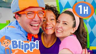 Blippi, Meekah, and Ms. Rachel's Musical Day In The City! | 1 HOUR OF BLIPPI TOYS!