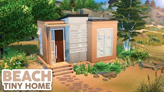 Modern Coastal Tiny House // The Sims 4 Speed Build