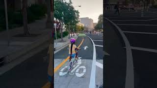 Enjoying Pasadena’s new bike lanes! A safe way to ride back and forth across town.