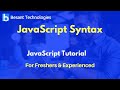 JavaScript Syntax | JavaScript Tutorial For Beginners