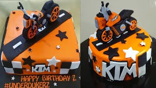 KTM Duke Bike Theme Cake | KTM Duke Bike Topper Tutorial | Seller FactG