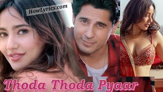 Thoda Thoda Pyaar Hua Song (4k Video) Asim Korean . Stebin Ben | Neha Sharma | Sidharath Malhotra.