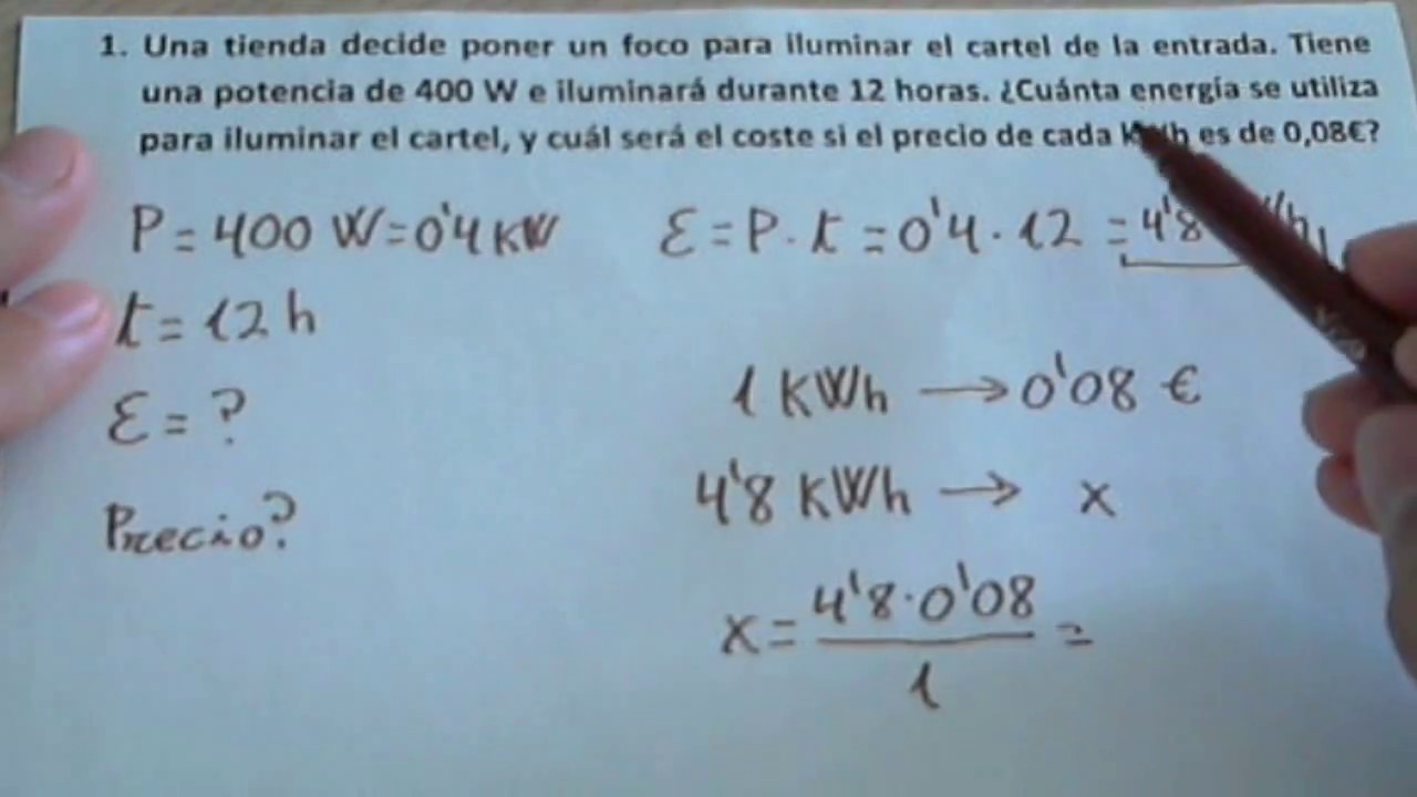 Formula Para Calcular El Consumo De Energia Electrica - Printable Online