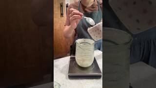 Day 4 of starting your sourdough starter! Part 1 (morning). #sourdough #sourdoughstarter