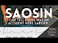 Saosin- I Can Tell There Was An Accident Here Earlier Cover (Guitar Tabs On Screen)