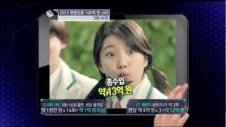 e-NEWS - tvN E News Ep.1517: [명단공개] 2012년 한방으로 100억 번 스타! 3위 수지