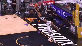 Devin Booker had a decent dunk with Giannis trying to get back into the play but this didn’t count 👀