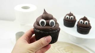 Chocolate Poop Cupcakes | Assembly