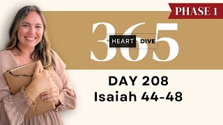Day 208 Isaiah 44-48 | Daily One Year Bible Study | Audio Bible Reading with Commentary