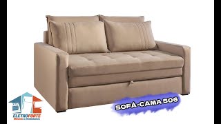 Sofá Cama com Colchão de Espuma D33 Modelo 506 - Rondomóveis #shorts #sofacama