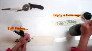 Message Ribbon Stencils