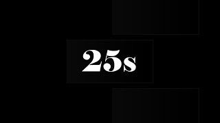 25 Second Timer (Basic Black)