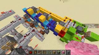 3-bit Synchronous Counter Down, Actually (Redstone) | Minecraft