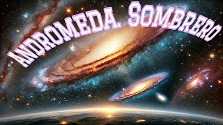 Cosmic Destinies: The Future Collision of Andromeda and the Silent Elegance of Sombrero