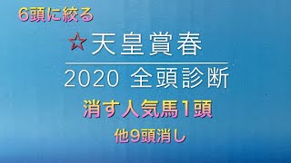 【競馬予想】　天皇賞春　2020 全頭診断　事前予想