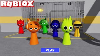 Sprunki Garnold Played Sprunki Barry's Prison Run Obby in ROBLOX | Incredibox Sprunki