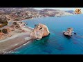 volando sobre cyprus 4k increíble paisaje natural hermoso con música relajante vÍdeo 4k uhd