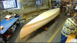 Lamination begins with MAS Penetrating Epoxy System - Canoe Builder ShopCam 062916