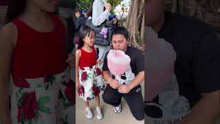 Kid pranks eats dad’s cotton candy 🤣😱👶🏻❤️👧🏻🌈🚀