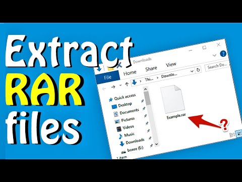 Extract RAR files Windows 11 / 10 / 8 / 7 - How to Open and Extract RAR Files - Educational Purpose