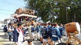 2023年5月4日神明町下町山車幕修繕お披露目　新宿神明神社内