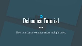 How to Debounce [ROBLOX STUDIO]