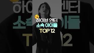 하이브에 소속된 아이돌 TOP 12