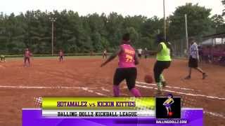 Ballingdollz.com Kickball -  Kickin Kitties vs Hotamalez