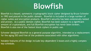 9 AES, Blowfish, and Twofish