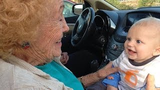 Great Grandma Meets Her Newest Great Grandson