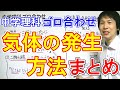 中学理科【ゴロ合わせ】「気体の発生方法・まとめ」