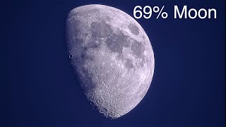 69% Moon - Nikon P1000 Camera