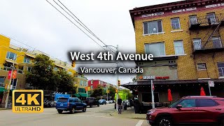 [4K] West 4th Avenue, Vancouver Canada | Walking Tour | Island Times