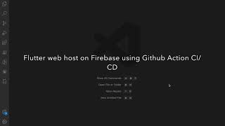 Flutter web hosting on Firebase hosting using GitHub Action CI/CD #flutter #web #cicd #githubaction