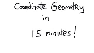 Junior Cert Maths Paper 2 - Coordinate Geometry Summary