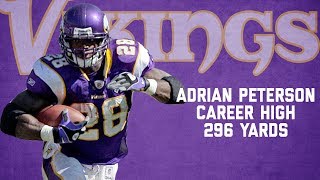 Adrian Peterson Every Rush from Career-High, 296-Yard Game | Chargers vs. Vikings (2007) | NFL