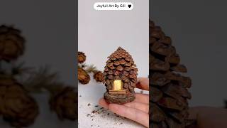 Creative art#diy  home decoration#craft#pine decoration art#shorts#JoyfullArtByGill