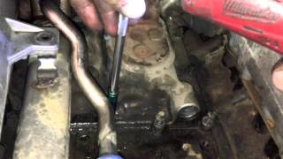 Ford 6.0 Powerstroke diesel No start hot. Low ICP, STC Fitting failed.