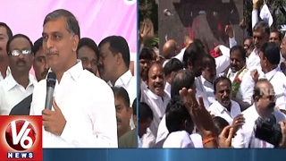 Minister Harish Rao Participate In PRTU Candidate Janardhan Reddy Nomination Campaign | V6News