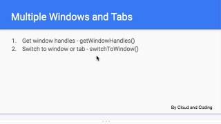 14 Window handles and switching windows using webdriverio