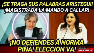 SE TRAGA SUS PALABRAS ARISTEGUI ¡MAGISTRADA HACE TRIZAS SU DEFENSA DEL PODER JUDICIAL! ELECCION VA!