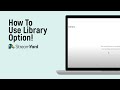 How to Use Library Option in Stream Yard [easy]