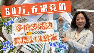 60万多伦多心脏地带湖边1+1公寓，独家挂牌，无需竞价! | 绝佳投资 | 直通PATH|举步可达金融街|视频看房