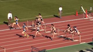 2017東部高校総体　女子100mH　決勝