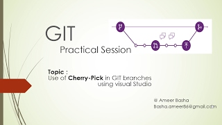 GIT QuickStart : 9 Visual Studio를 사용하여 GIT 분기에서 Cherry-Pick 사용