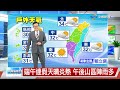 【立綱氣象報報】今天廿四節氣夏至 最高溫新北35度│中視午間氣象 20230621